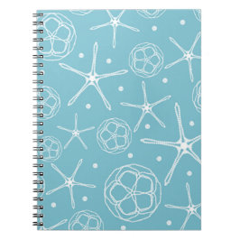 White Pearl Starfish Wedding Planner Journal Notizblock