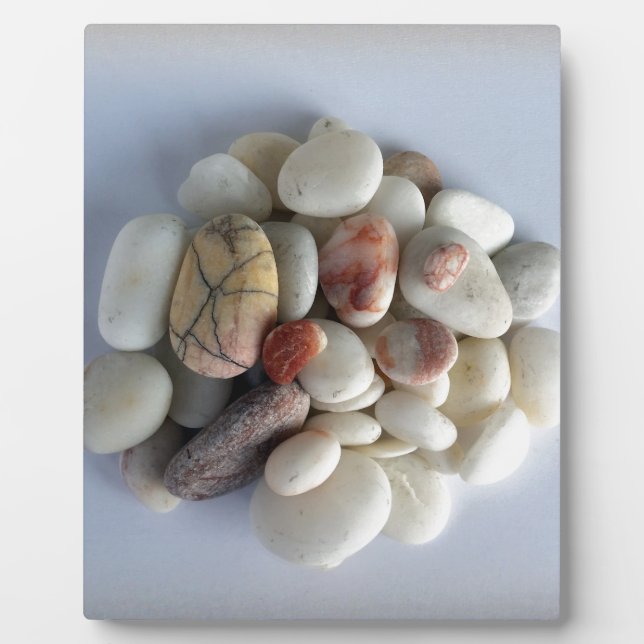 white pebbles fotoplatte (Vorderseite)