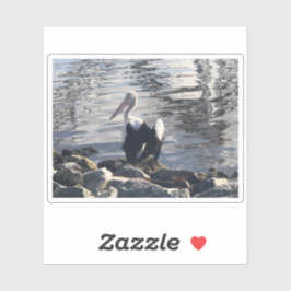 White Pelican Aufkleber