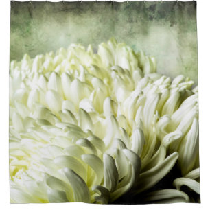 White Peony Blume Duschvorhang