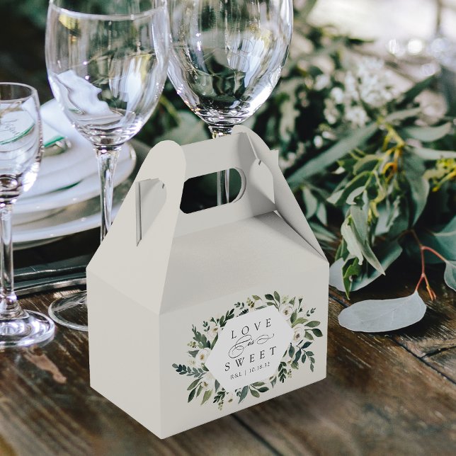 White Peony | Blumenrahmen "Liebe ist süß" Hochzei Geschenkschachtel (Von Creator hochgeladen)