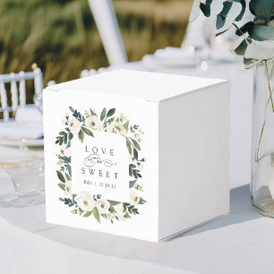 White Peony   Hochzeit mit Blütenblättern "Liebe i Geschenkschachtel