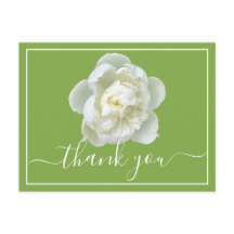 White Peony Lime Green Hintergrund Danke