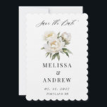 White Peony Save the Date<br><div class="desc">Weißes Foto Save the Date</div>