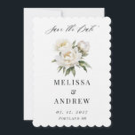 White Peony Save the Date<br><div class="desc">Weißes Foto Save the Date</div>