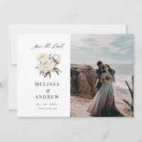White Peony Save the Date