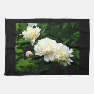 White Peony Trio Geschirrtuch