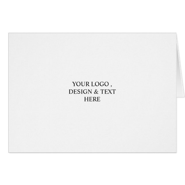 White Personalized – Your Logo & Text Here (Devant horizontal)