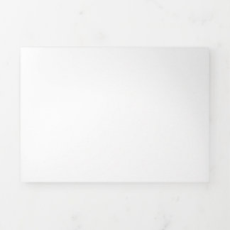 White Personalized – Your Logo & Text Here Dreifach Gefaltete Karte