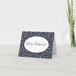 White Pine Boughers Feathers Holly Berries Weihnac