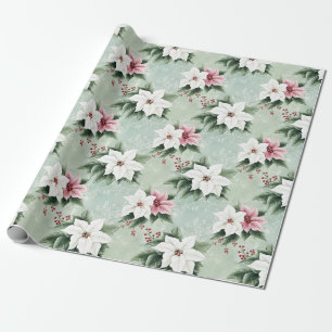 White Pink Elegante Geschenkpapier