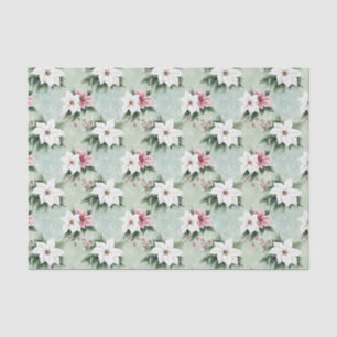 White Pink Elegante Seidenpapier