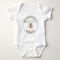 White Pitbull Dog Big Sister