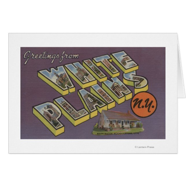 White Plains, New York - Große Briefmarkenszenen (Vorderseite (Horizontal))