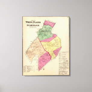 White Plains, Scarsdale Städte Leinwanddruck