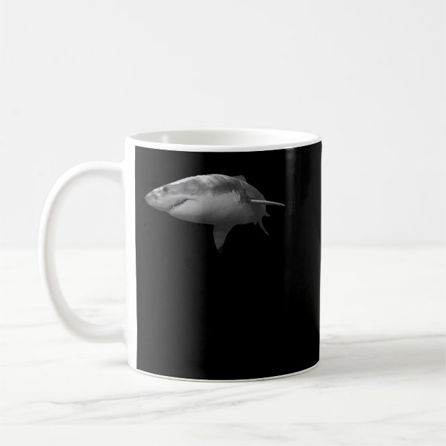 White Pointer Great White Shark T - Shirt Shark Li Kaffeetasse (Links)