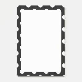 White Poka Dots Post-It® Notes, Post-it Klebezettel