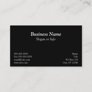 White Polka Dot Business Card Visitenkarte