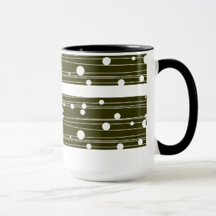 White Polka Dot Kaffeemaschine Tasse
