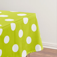 White Polka Dots auf tropischen Limonen