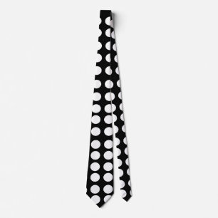 White Polka Dots Krawatte