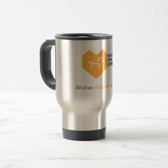 White Pony Express Insulted Coffee Tasse (Vorderseite Links)