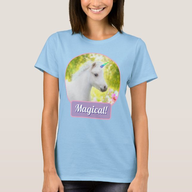 White Pony Unicorn T-Shirt (Vorderseite)