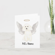 White Poodle Beileid Memorial Bracelet