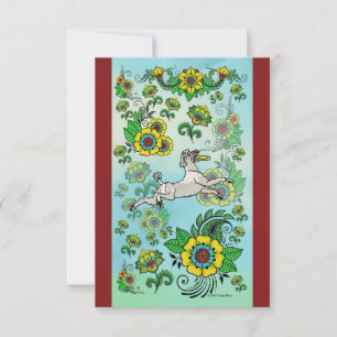 White Poodle Fangen einer Frisbee Note Card Dankeskarte