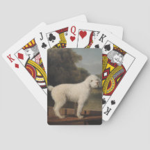 White Poodle in a Punt (von George Stubbs)