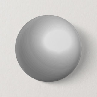 White Pool Ball Customizable Button