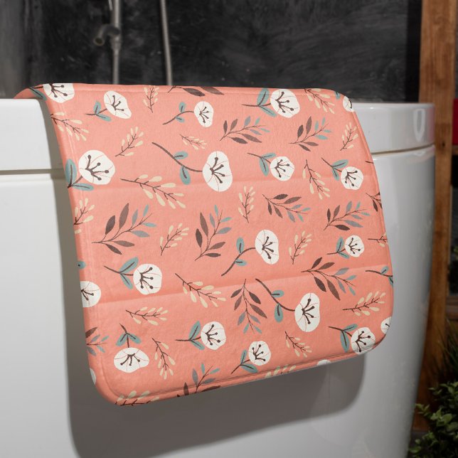 White Poppies Bath Mat in Red Badematte (Von Creator hochgeladen)
