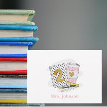 White Preppy Notebook-Kaffee der zweiten Klasse