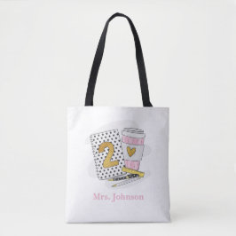 White Preppy Notebook-Kaffee der zweiten Klasse Tasche