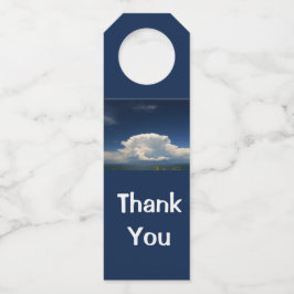 White Puffy Cloud Flaschenanhänger