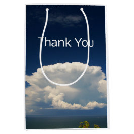 White Puffy Cloud Mittlere Geschenktüte