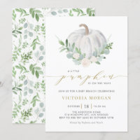 White Pumpkin and Greenerenerity Fall Baby Brunch