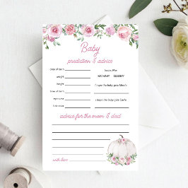 White Pumpkin Baby Predication and Advisor Game