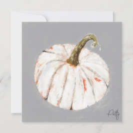 White Pumpkin Card Einladung