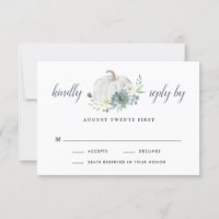 White Pumpkin Elegant Succulent Fall Chic Wedding