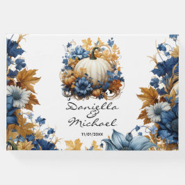 White Pumpkin Elegante Fall Garden Gästebuch