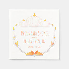 White Pumpkin Twins Baby Duschpapier Napkin Serviette