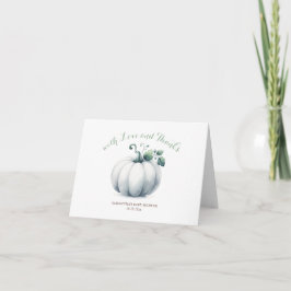 White Pumpkin Vielen Dank, dass Sie geklappt haben Karte