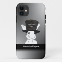 White Rabbit Name Top Hat iPhone 5 Fall