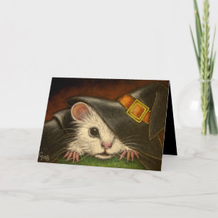 WHITE RAT HALLOWEEN CARD KARTE