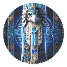 White Raven Blue Totem
