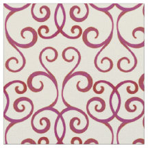 White Red Wirbel Damask Weihnachtsmuster Elegant