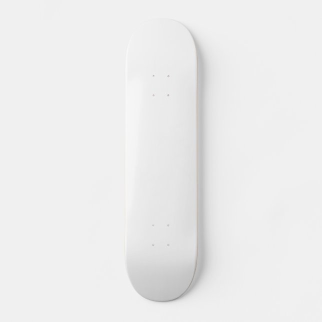 White Reindeer / Caribou Silhouette Skateboard (Vorderseite)