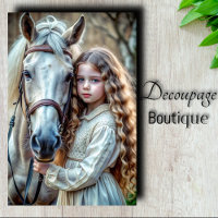 White Reins Decoupage