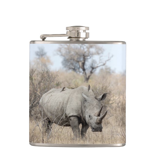 White Rhino Flachmann (Vorderseite)